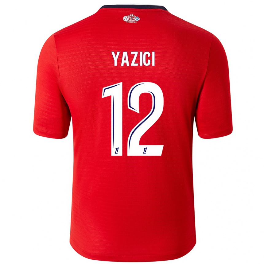 Hombre Fútbol Camiseta Yusuf Yazici #12 Rojo Blanco 1ª Equipación 2024/25 Perú