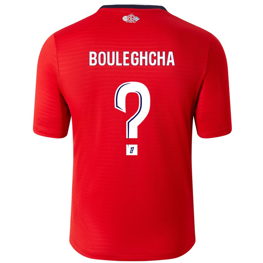 Hombre Fútbol Camiseta Ismail Bouleghcha #0 Rojo Blanco 1ª Equipación 2024/25 Perú