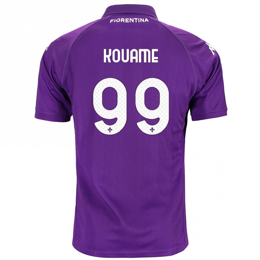 Hombre Fútbol Camiseta Christian Kouamé #99 Morado 1ª Equipación 2024/25 Perú