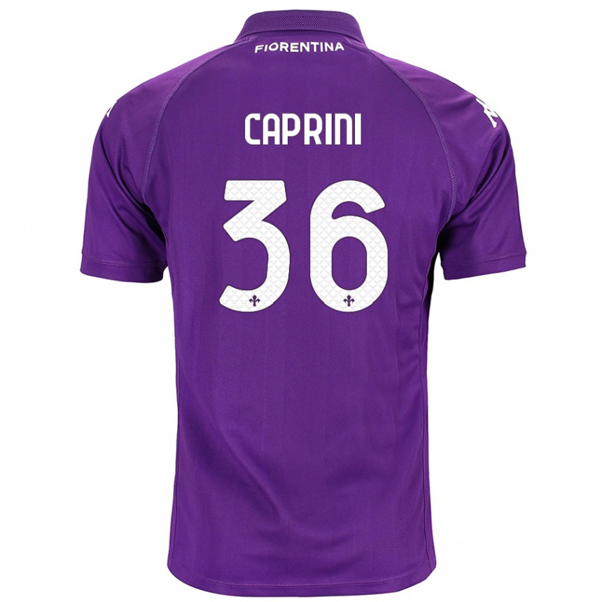 Hombre Fútbol Camiseta Maat Daniel Caprini #36 Morado 1ª Equipación 2024/25 Perú