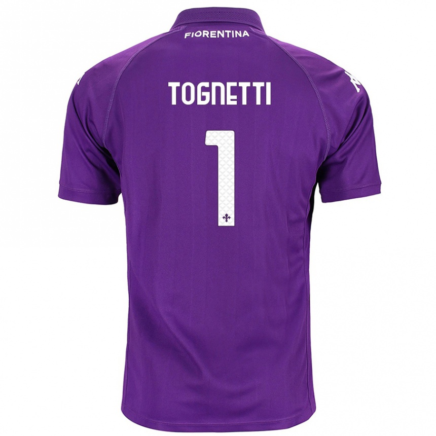 Hombre Fútbol Camiseta Laerte Tognetti #1 Morado 1ª Equipación 2024/25 Perú