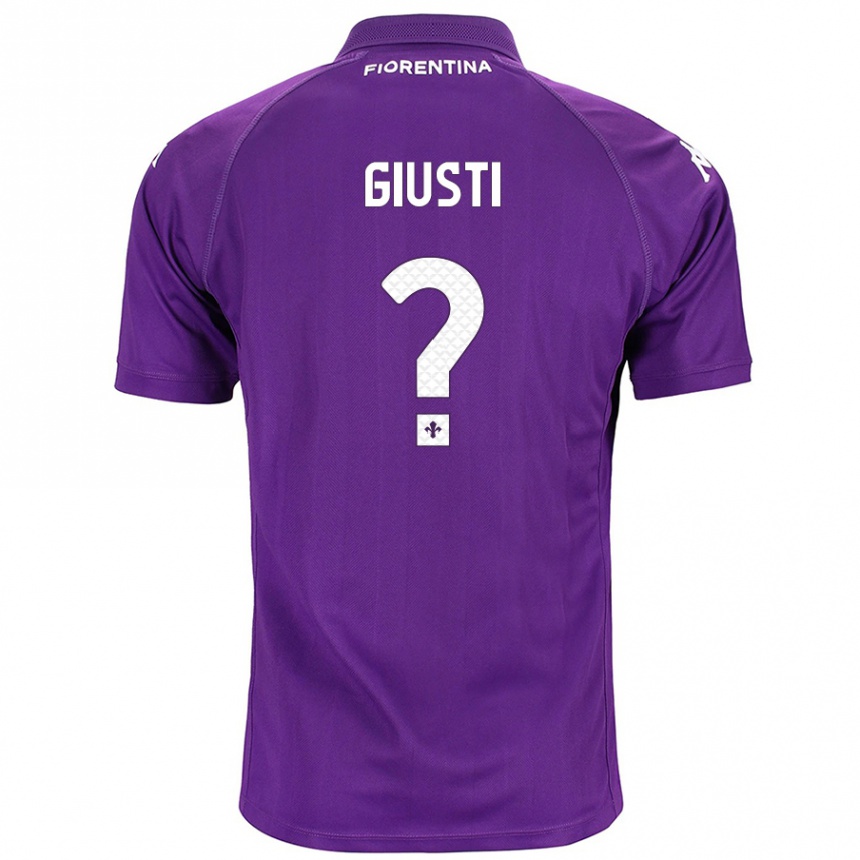 Hombre Fútbol Camiseta Edoardo Giusti #0 Morado 1ª Equipación 2024/25 Perú