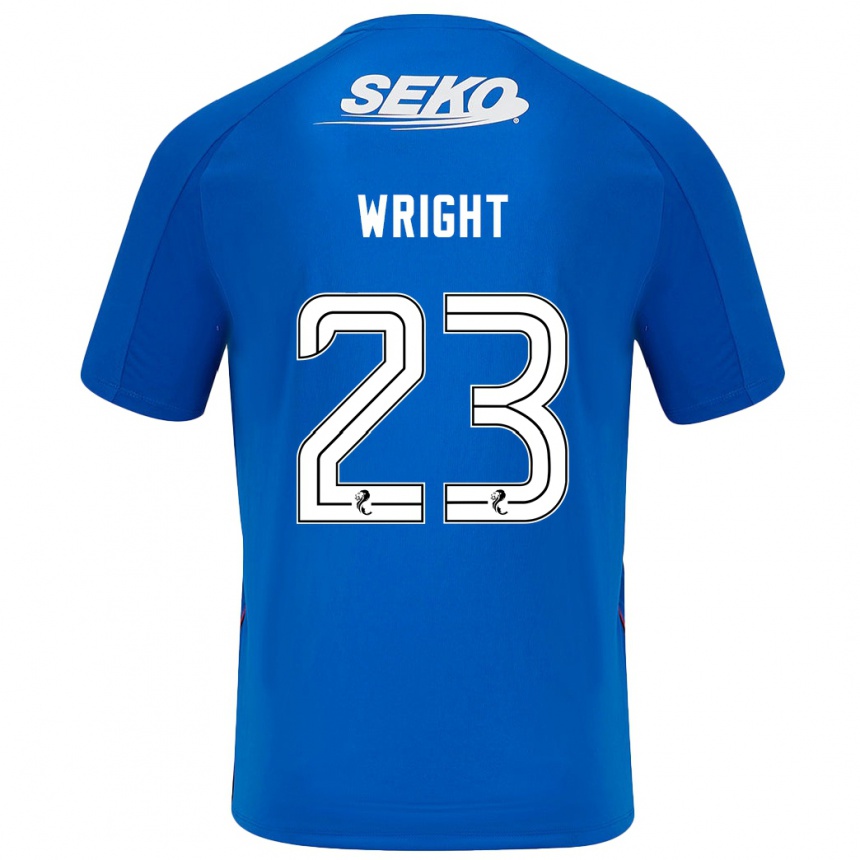 Hombre Fútbol Camiseta Scott Wright #23 Azul Oscuro 1ª Equipación 2024/25 Perú