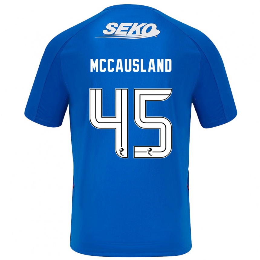 Hombre Fútbol Camiseta Ross Mccausland #45 Azul Oscuro 1ª Equipación 2024/25 Perú