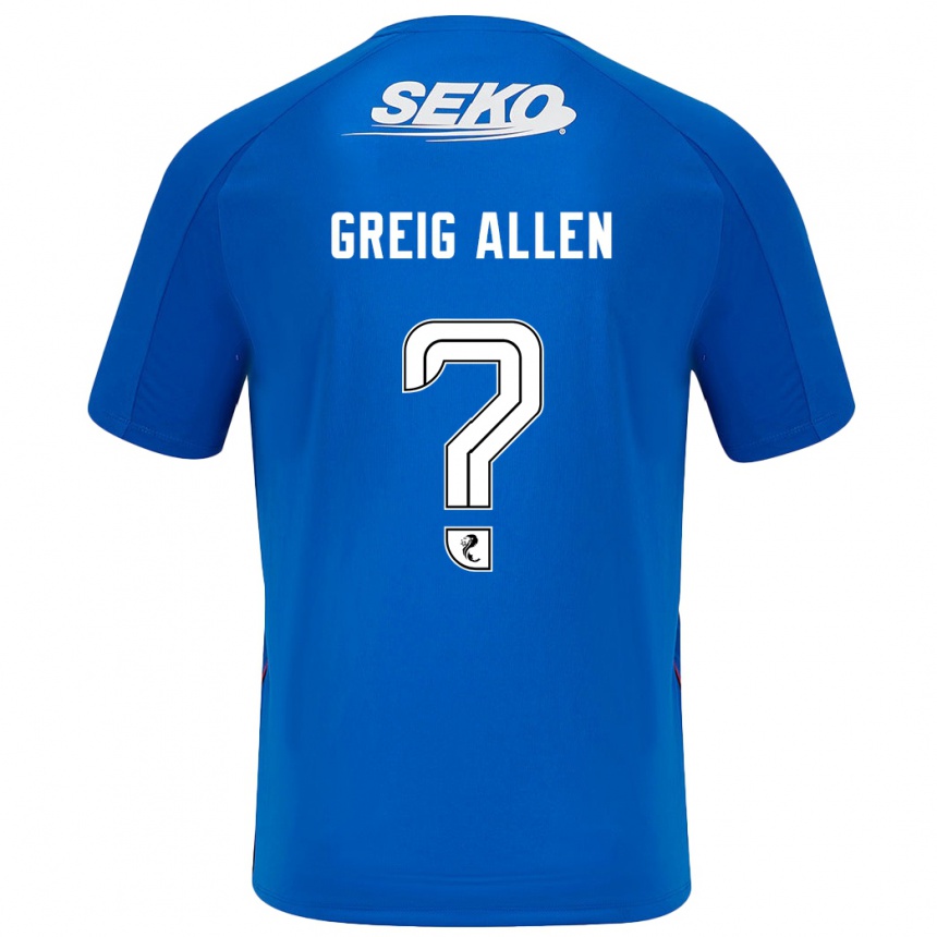 Hombre Fútbol Camiseta Greig Allen #0 Azul Oscuro 1ª Equipación 2024/25 Perú