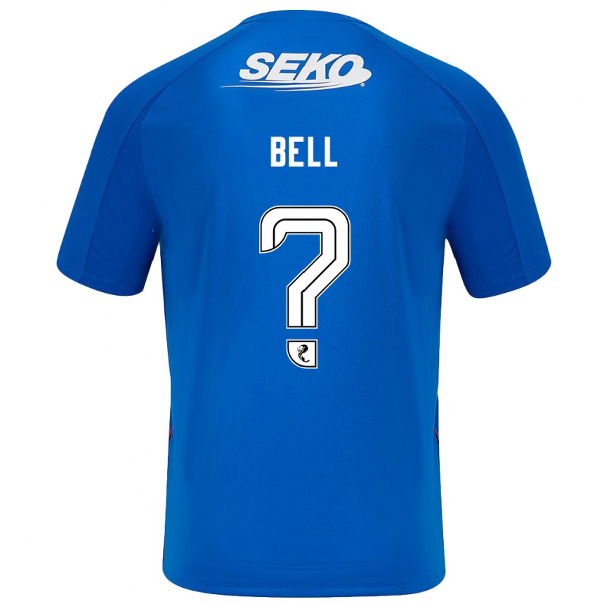 Hombre Fútbol Camiseta Cameron Bell #0 Azul Oscuro 1ª Equipación 2024/25 Perú