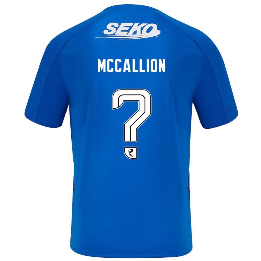 Hombre Fútbol Camiseta Aiden Mccallion #0 Azul Oscuro 1ª Equipación 2024/25 Perú