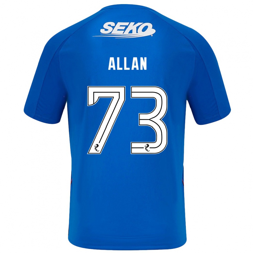 Hombre Fútbol Camiseta Connor Allan #73 Azul Oscuro 1ª Equipación 2024/25 Perú