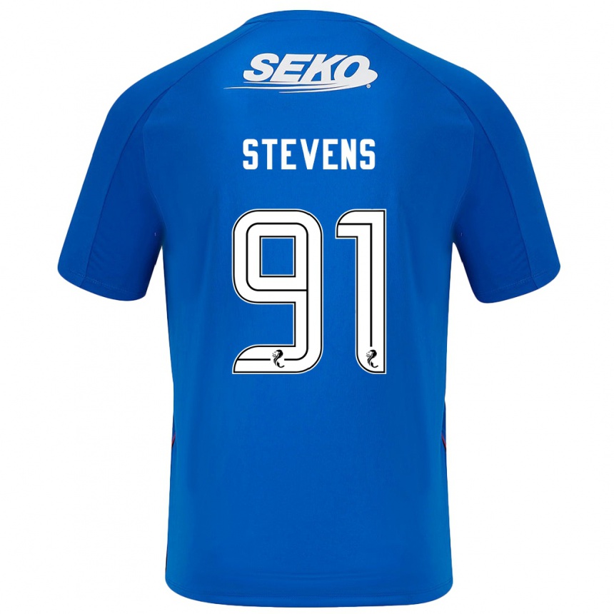 Hombre Fútbol Camiseta Archie Stevens #91 Azul Oscuro 1ª Equipación 2024/25 Perú