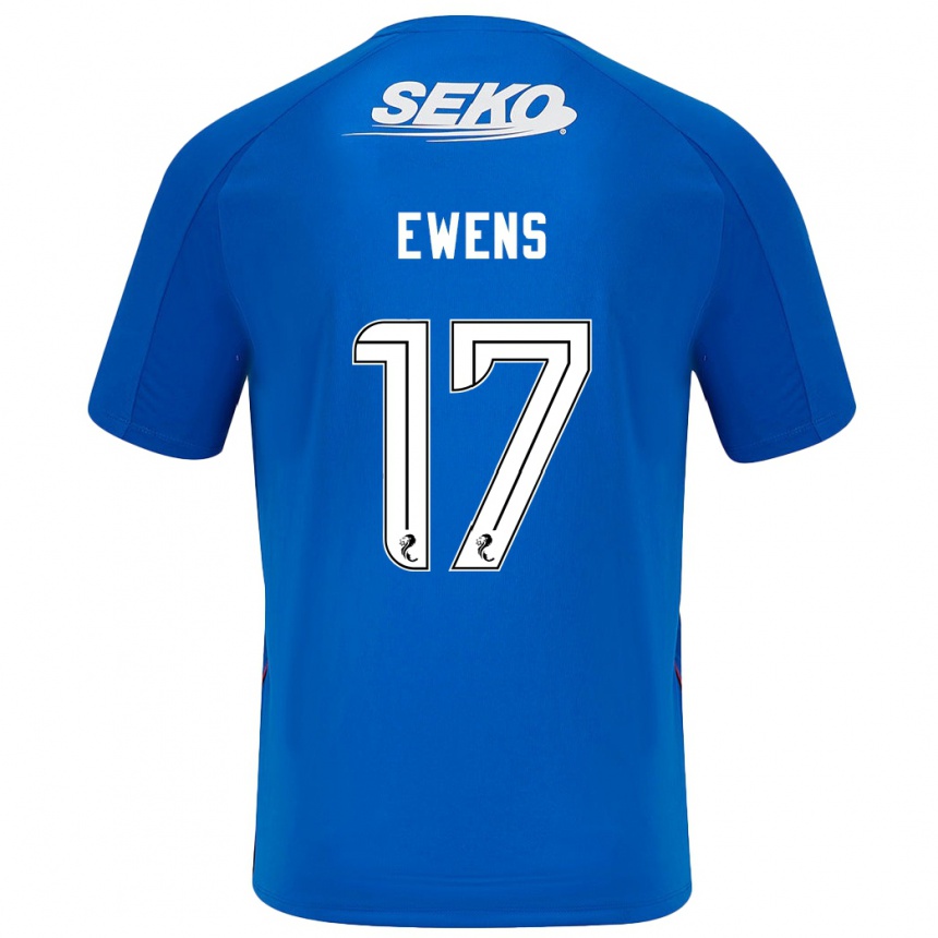 Hombre Fútbol Camiseta Sarah Ewens #17 Azul Oscuro 1ª Equipación 2024/25 Perú