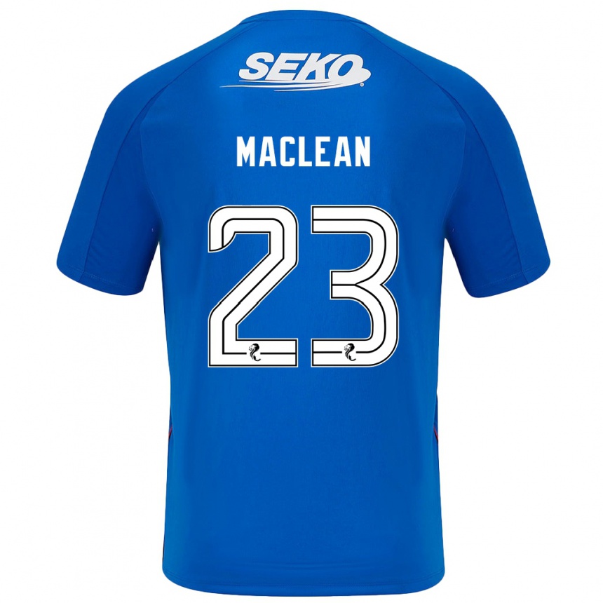 Hombre Fútbol Camiseta Kirsty Maclean #23 Azul Oscuro 1ª Equipación 2024/25 Perú