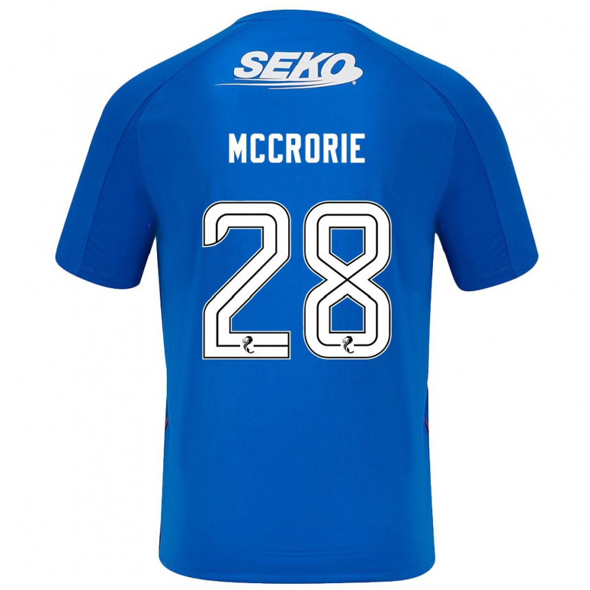 Hombre Fútbol Camiseta Robby Mccrorie #28 Azul Oscuro 1ª Equipación 2024/25 Perú