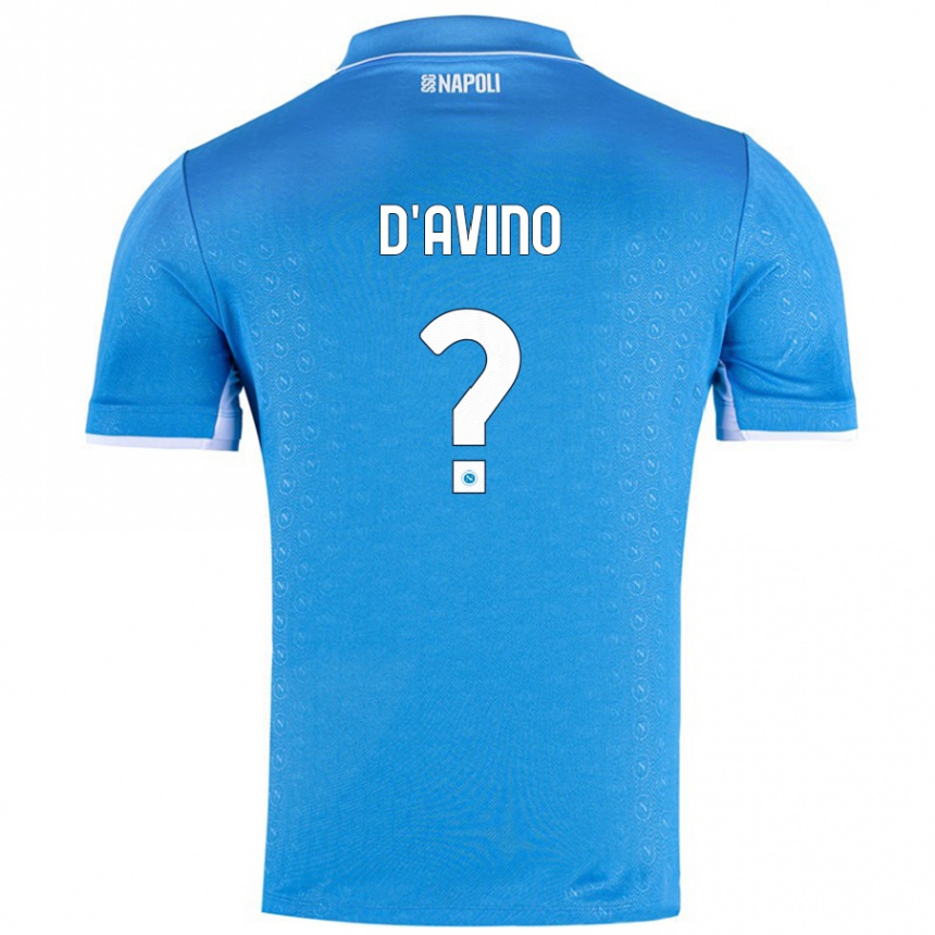 Hombre Fútbol Camiseta Luigi D'avino #0 Azul Cielo 1ª Equipación 2024/25 Perú