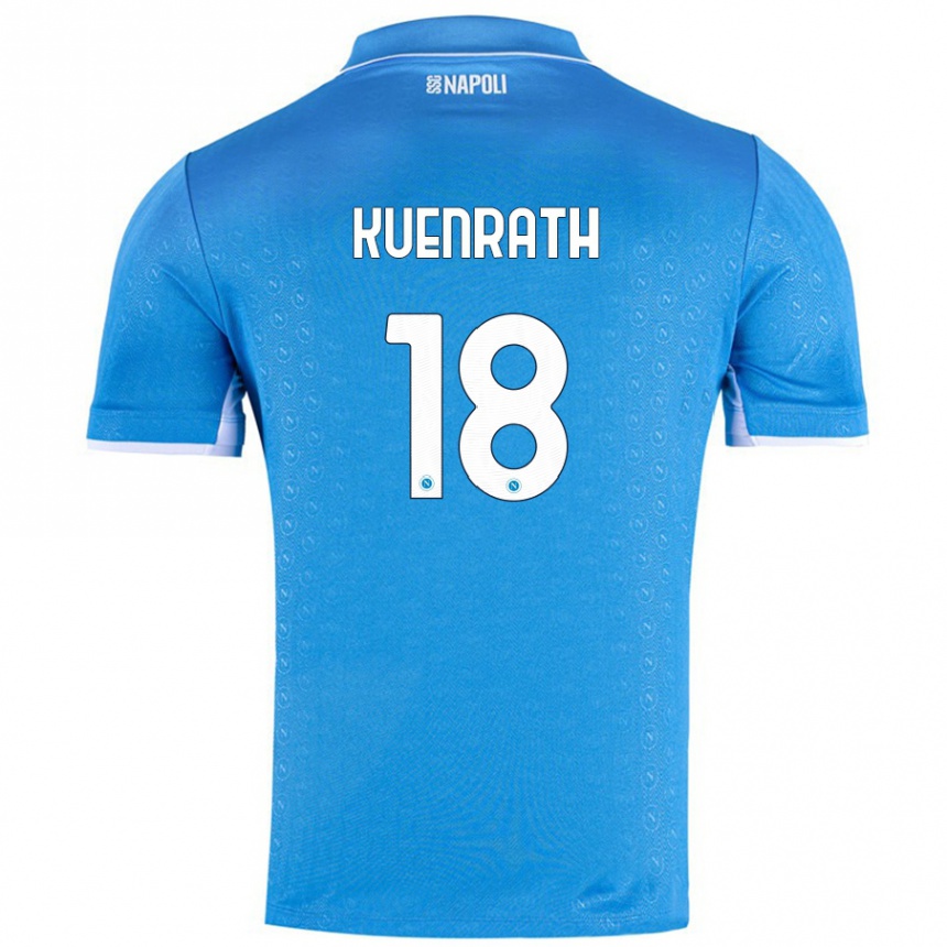 Hombre Fútbol Camiseta Melanie Kuenrath #18 Azul Cielo 1ª Equipación 2024/25 Perú