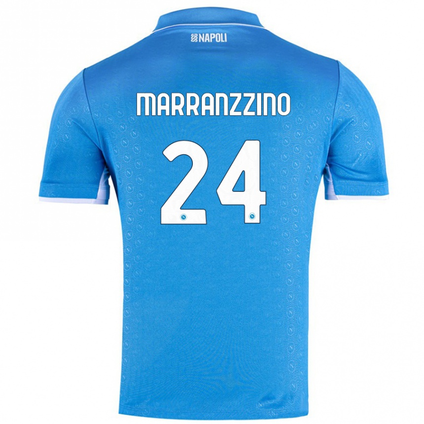 Hombre Fútbol Camiseta Pasquale Marranzzino #24 Azul Cielo 1ª Equipación 2024/25 Perú