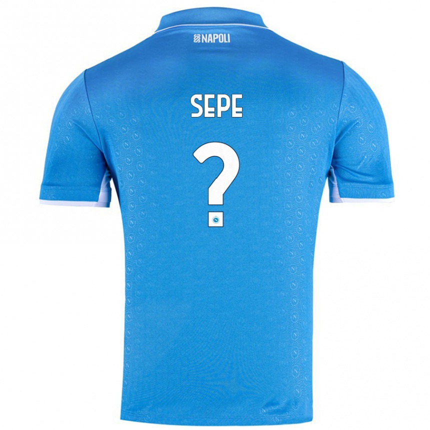 Hombre Fútbol Camiseta Mauro Sepe #0 Azul Cielo 1ª Equipación 2024/25 Perú