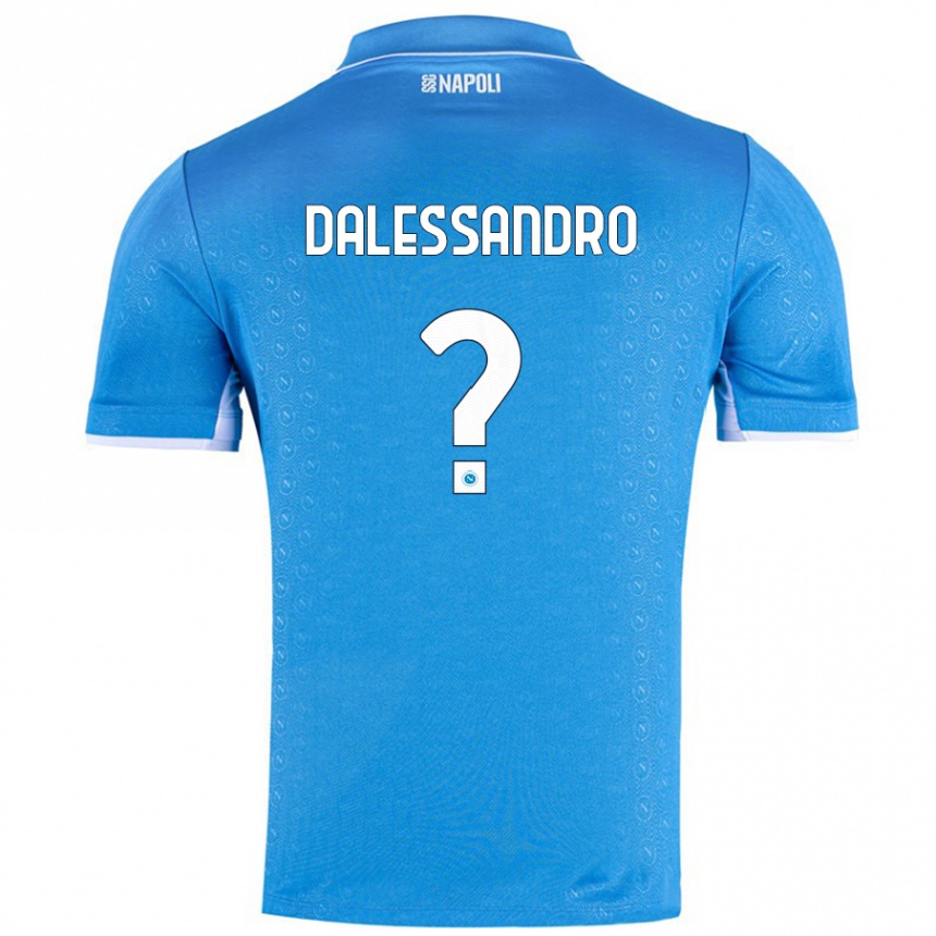 Hombre Fútbol Camiseta Nicola Dalessandro #0 Azul Cielo 1ª Equipación 2024/25 Perú