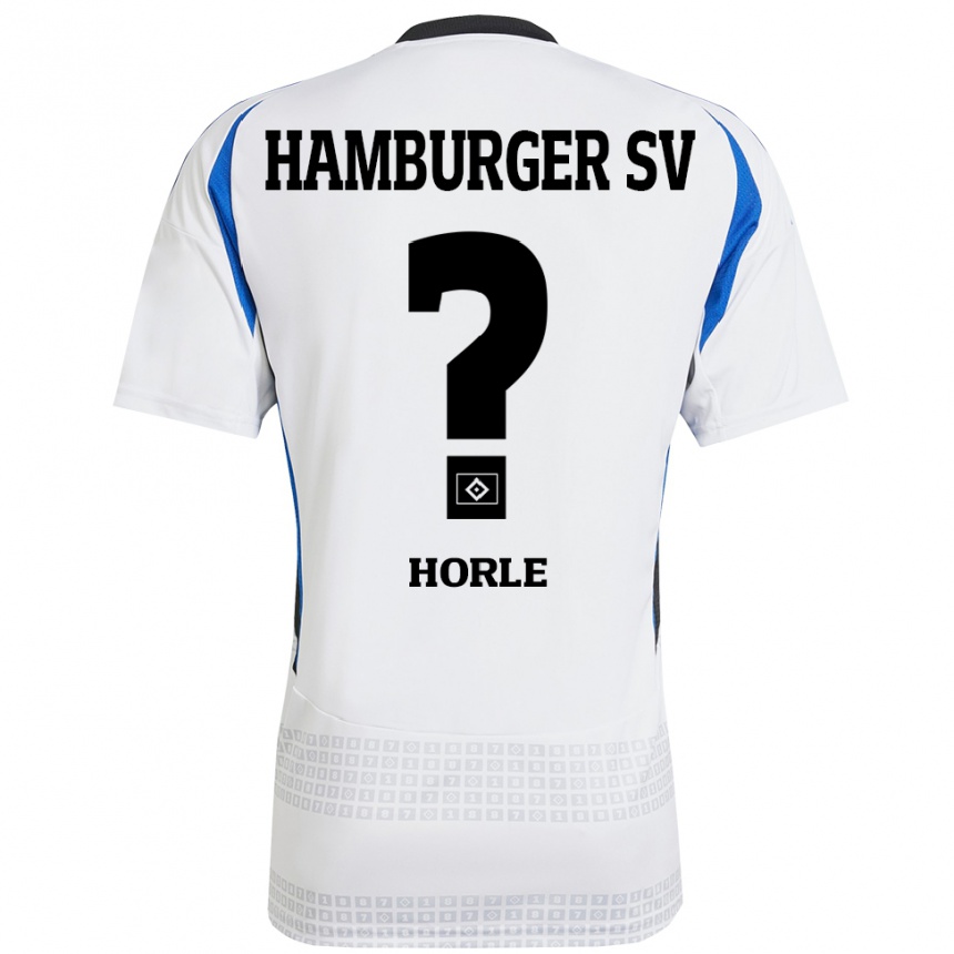 Hombre Fútbol Camiseta Tim Niclas Hörle #0 Blanco Azul 1ª Equipación 2024/25 Perú