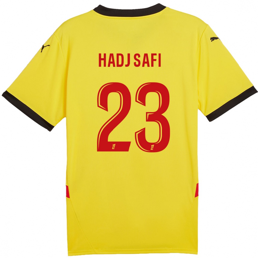 Hombre Fútbol Camiseta Souhina Hadj Safi #23 Amarillo Rojo 1ª Equipación 2024/25 Perú