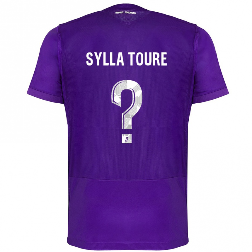 Hombre Fútbol Camiseta Ismael Sylla Touré #0 Morado Blanco 1ª Equipación 2024/25 Perú