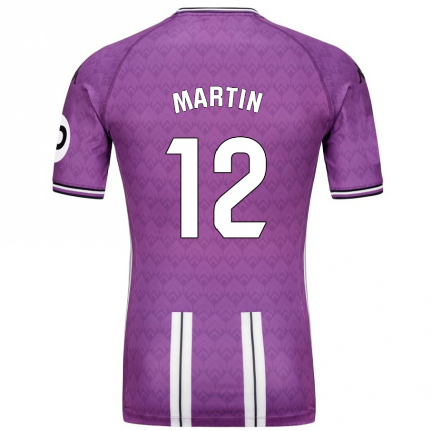 Hombre Fútbol Camiseta Mario Martin #12 Púrpura Blanco 1ª Equipación 2024/25 Perú