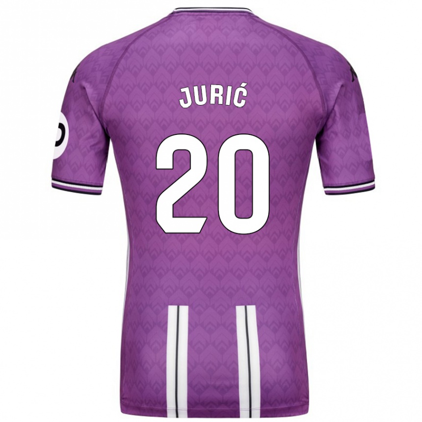 Hombre Fútbol Camiseta Stanko Juric #20 Púrpura Blanco 1ª Equipación 2024/25 Perú