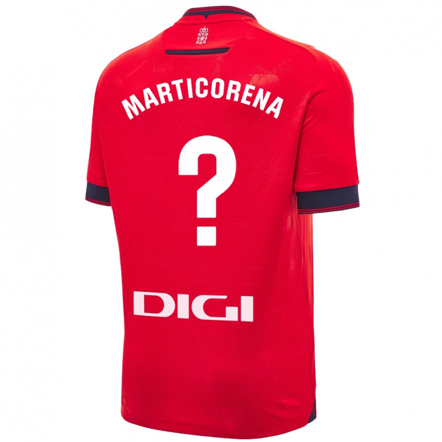 Hombre Fútbol Camiseta Ander Marticorena #0 Rojo Blanco 1ª Equipación 2024/25 Perú