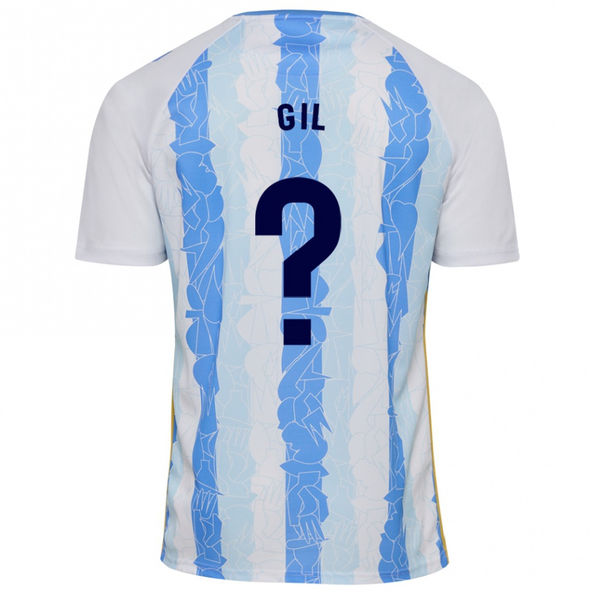 Hombre Fútbol Camiseta José Gil #0 Blanco Azul 1ª Equipación 2024/25 Perú