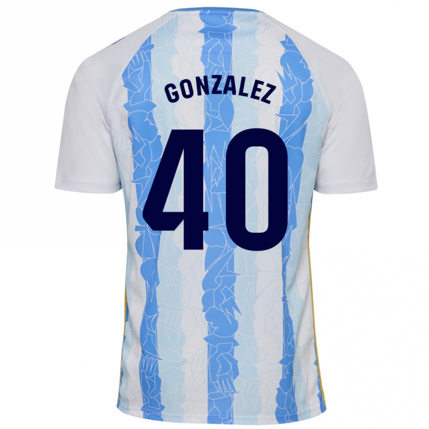 Hombre Fútbol Camiseta Carol González #40 Blanco Azul 1ª Equipación 2024/25 Perú