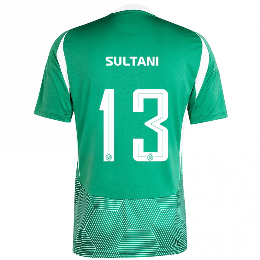 Hombre Fútbol Camiseta Tomás Sultani #13 Verde Blanco 1ª Equipación 2024/25 Perú