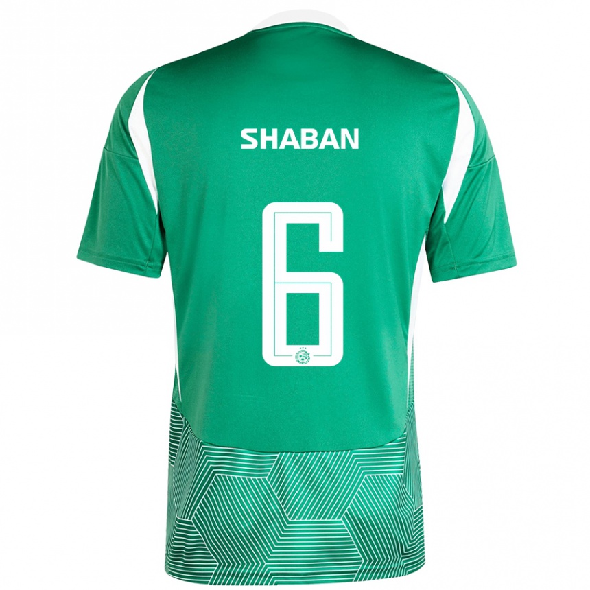 Hombre Fútbol Camiseta Loay Shaban #6 Verde Blanco 1ª Equipación 2024/25 Perú