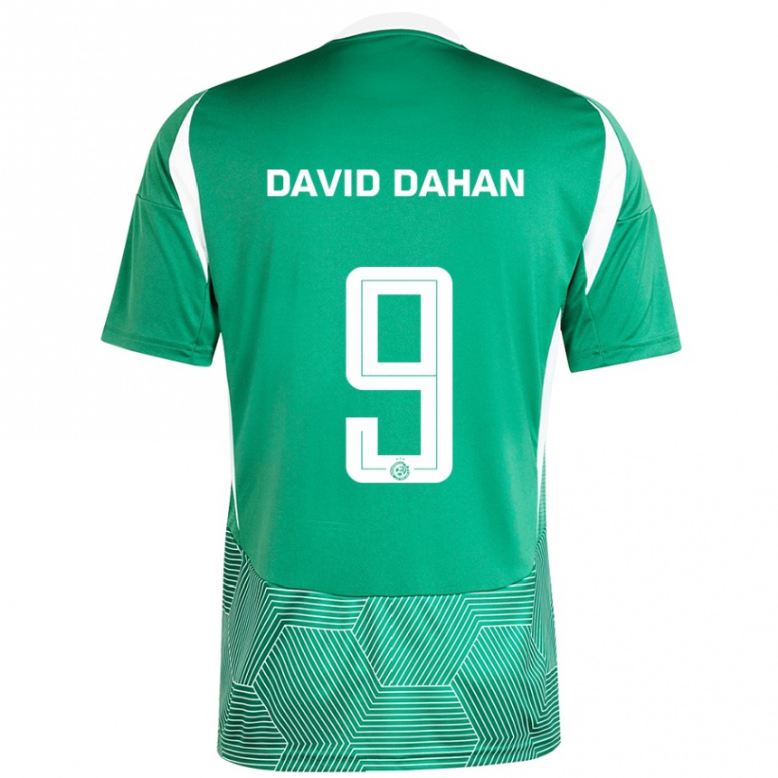 Hombre Fútbol Camiseta Omer David Dahan #9 Verde Blanco 1ª Equipación 2024/25 Perú