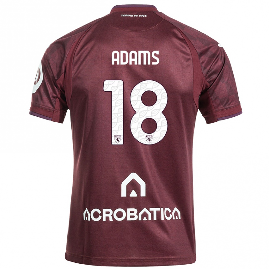 Hombre Fútbol Camiseta Ché Adams #18 Granate Blanco 1ª Equipación 2024/25 Perú