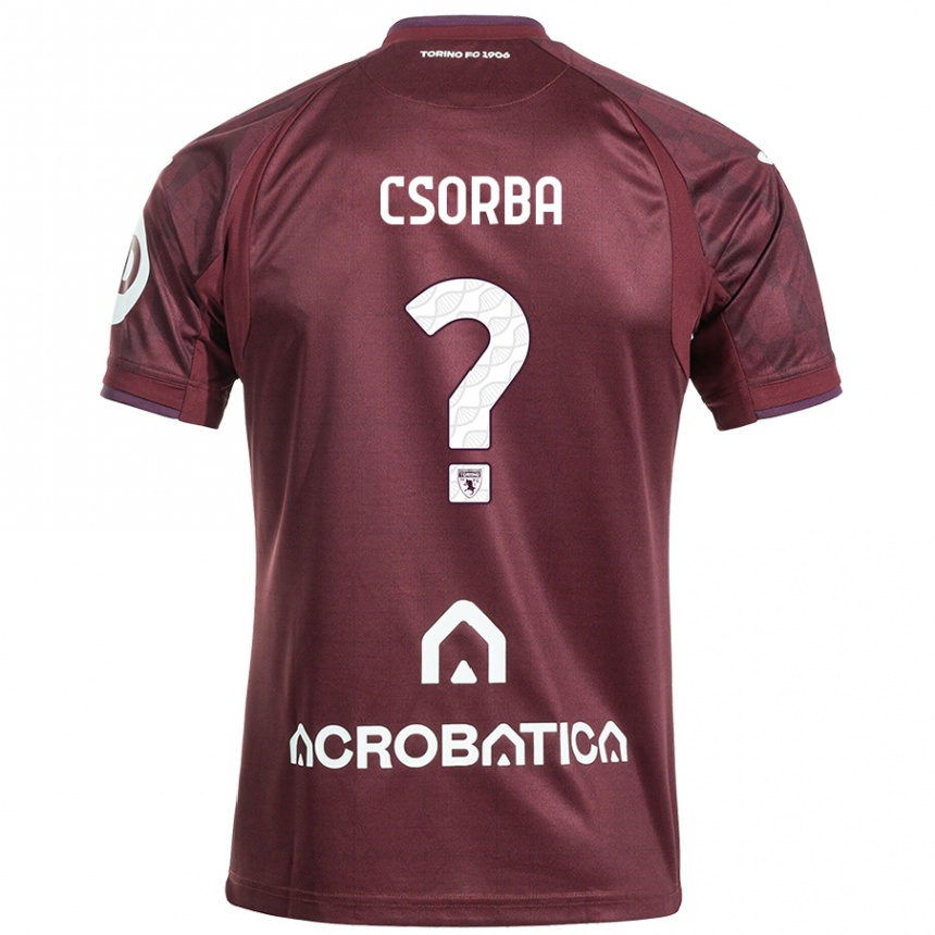 Hombre Fútbol Camiseta Noel Csorba #0 Granate Blanco 1ª Equipación 2024/25 Perú