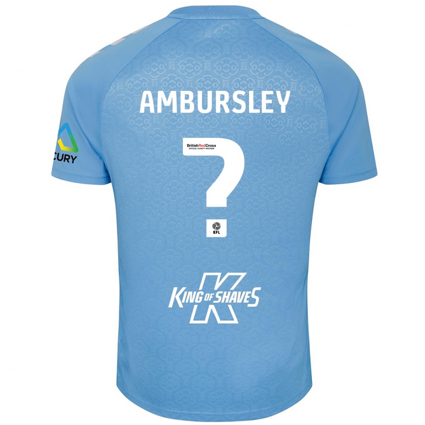 Hombre Fútbol Camiseta Conrad Ambursley #0 Azul Blanco 1ª Equipación 2024/25 Perú