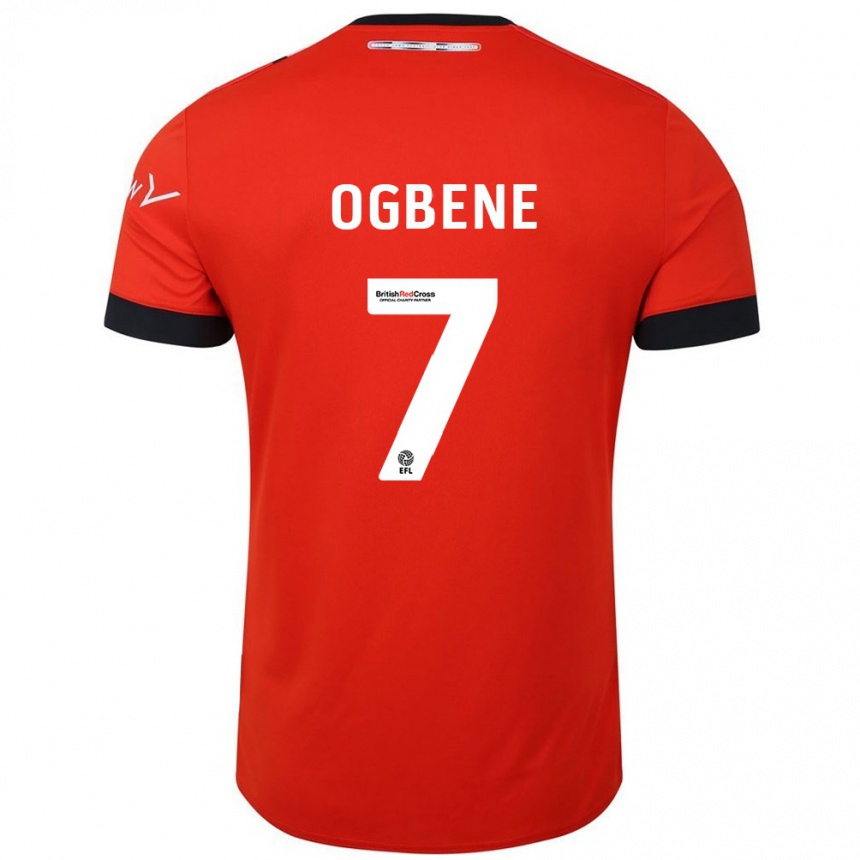 Hombre Fútbol Camiseta Chiedozie Ogbene #7 Naranja Negro 1ª Equipación 2024/25 Perú