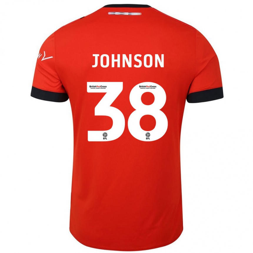 Hombre Fútbol Camiseta Joe Johnson #38 Naranja Negro 1ª Equipación 2024/25 Perú