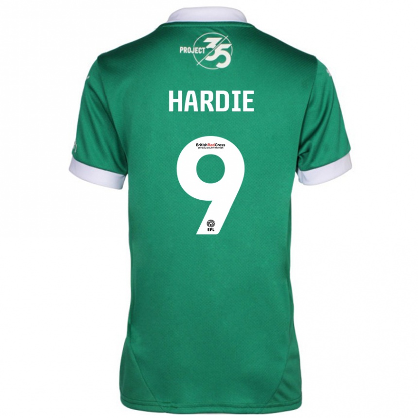 Hombre Fútbol Camiseta Ryan Hardie #9 Verde Blanco 1ª Equipación 2024/25 Perú