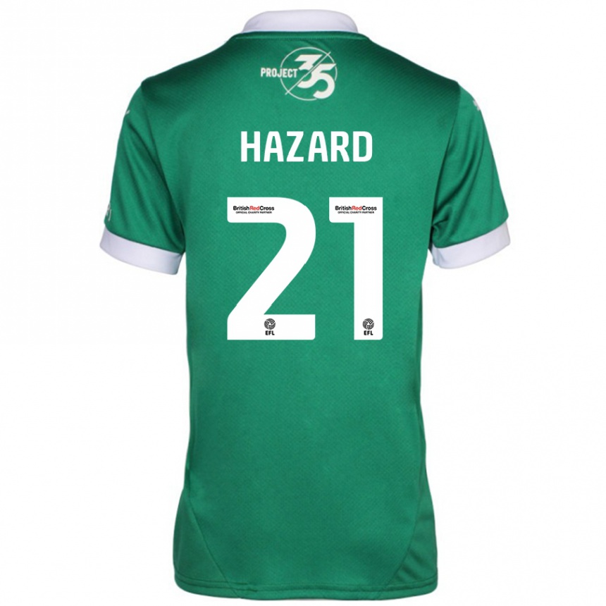 Hombre Fútbol Camiseta Conor Hazard #21 Verde Blanco 1ª Equipación 2024/25 Perú