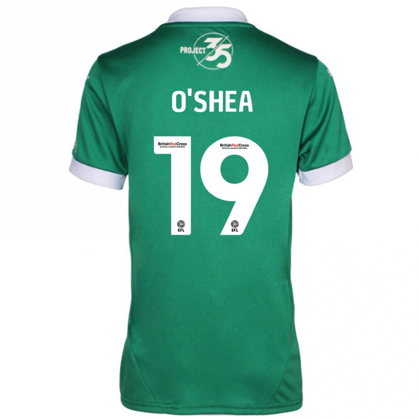 Hombre Fútbol Camiseta Erin O'shea #19 Verde Blanco 1ª Equipación 2024/25 Perú