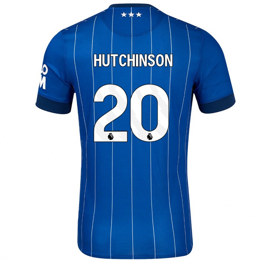 Hombre Fútbol Camiseta Omari Hutchinson #20 Azul Marino 1ª Equipación 2024/25 Perú