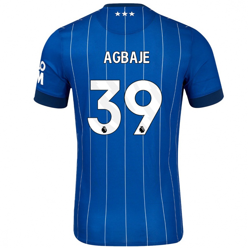 Hombre Fútbol Camiseta Edwin Agbaje #39 Azul Marino 1ª Equipación 2024/25 Perú