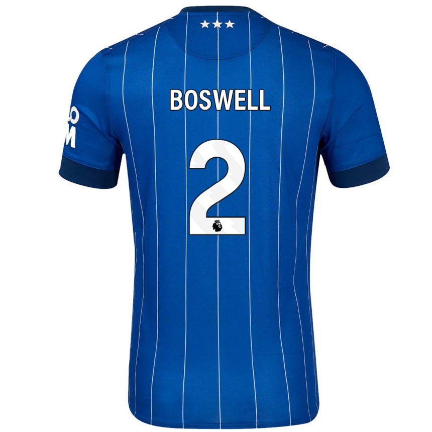 Hombre Fútbol Camiseta Maria Boswell #2 Azul Marino 1ª Equipación 2024/25 Perú