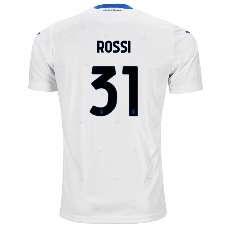 Hombre Fútbol Camiseta Francesco Rossi #31 Blanco 2ª Equipación 2024/25 Perú