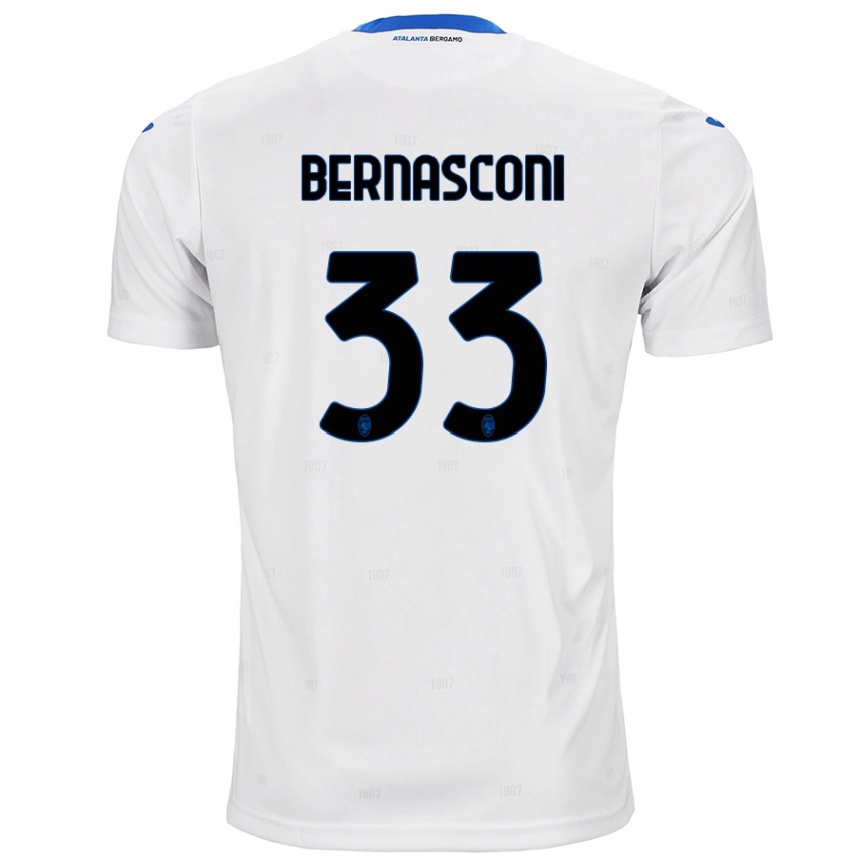 Hombre Fútbol Camiseta Lorenzo Bernasconi #33 Blanco 2ª Equipación 2024/25 Perú