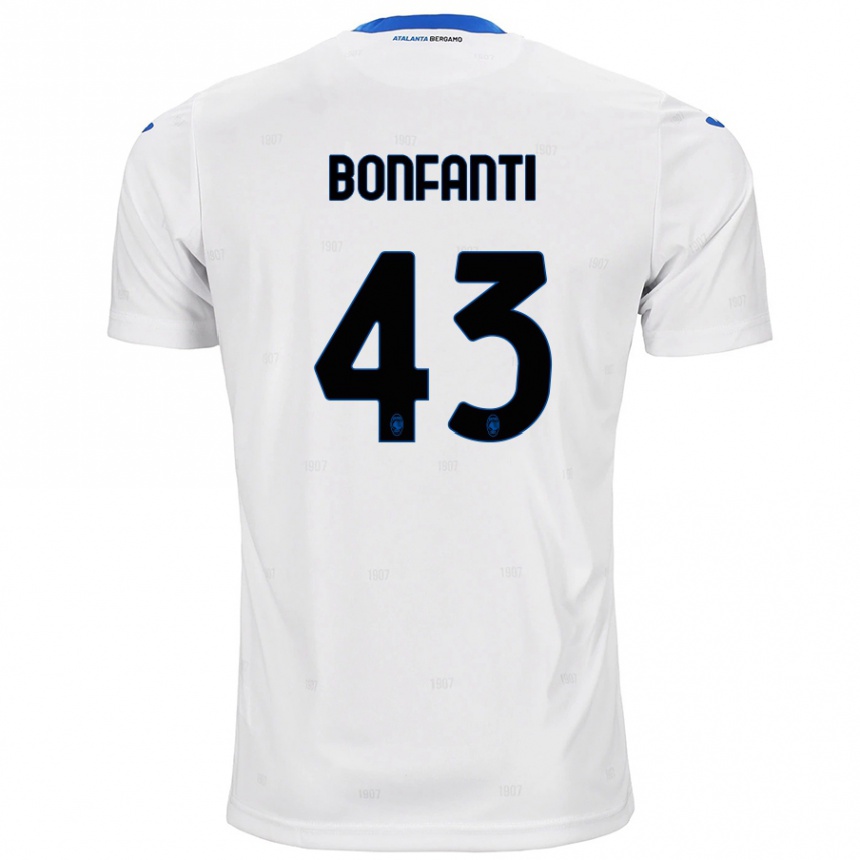 Hombre Fútbol Camiseta Giovanni Bonfanti #43 Blanco 2ª Equipación 2024/25 Perú