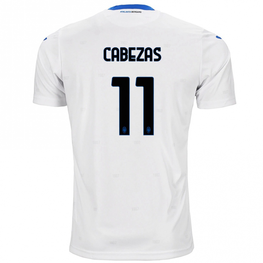 Hombre Fútbol Camiseta Bryan Cabezas #11 Blanco 2ª Equipación 2024/25 Perú