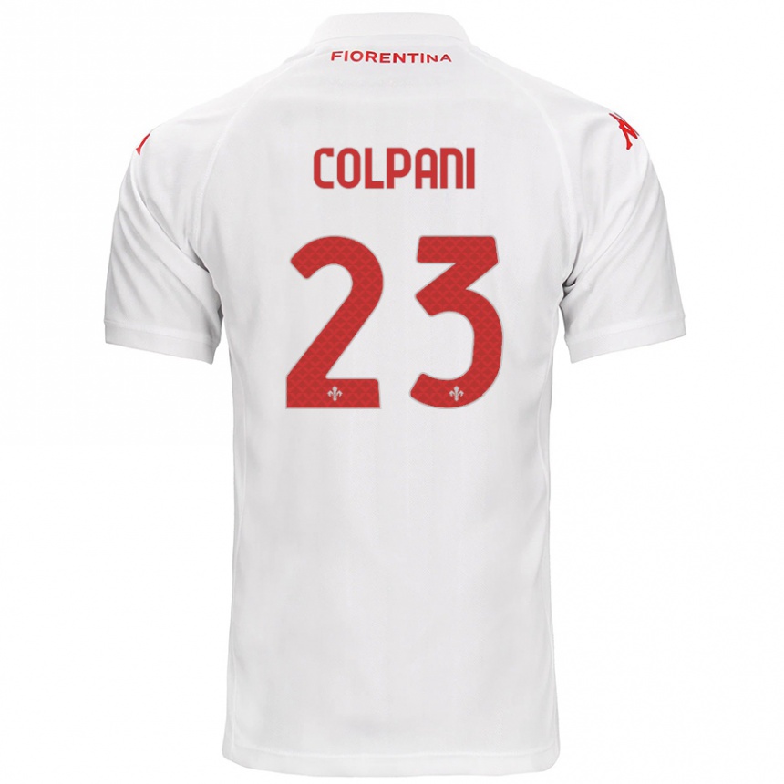 Hombre Fútbol Camiseta Andrea Colpani #23 Blanco 2ª Equipación 2024/25 Perú