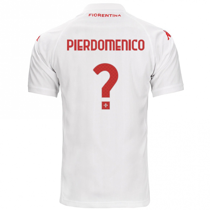 Hombre Fútbol Camiseta Jacopo Di Pierdomenico #0 Blanco 2ª Equipación 2024/25 Perú