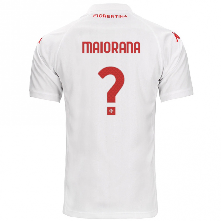 Hombre Fútbol Camiseta Stefano Maiorana #0 Blanco 2ª Equipación 2024/25 Perú